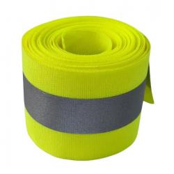 Rouleau de ruban réfléchissant jaune fluo 4m