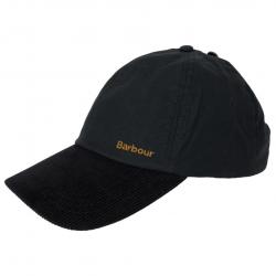 Barbour - Casquette Transport visière velours noir
