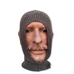 Cagoule grise en laine Armée Suisse
