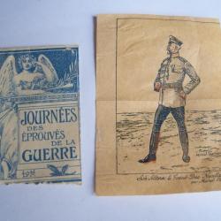 rare journée du poilu   journées des éprouvés de la guerre  1915 ww1 gm1 Verdun
