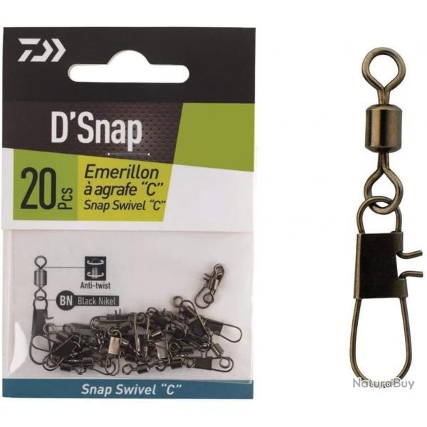 EMERILLONS A AGRAFE  SNAP SWIVEL C N6