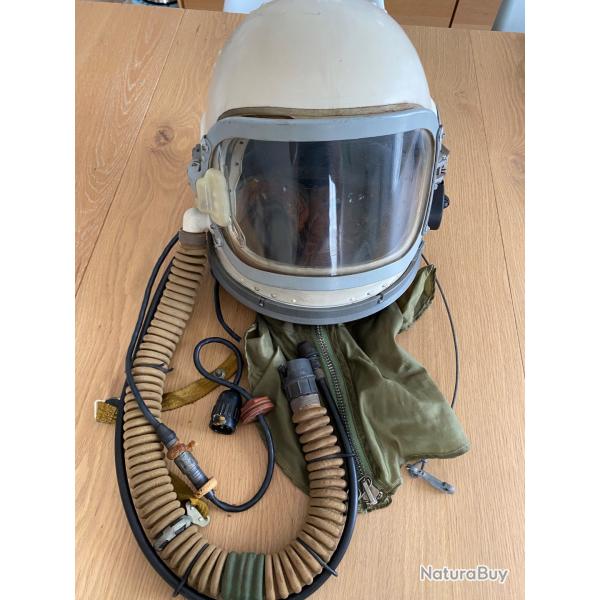 Casque stratosphrique pilote avion de chasse sovitique