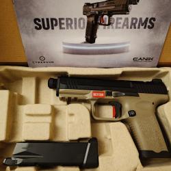 Pistolet CANiK TP9 Elite Combat Gaz GBB Cybergun - Bi-ton Tan