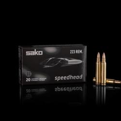 Cartouches Sako Speedhead FMJ  Cal.222 Rem Range - Boîte de 50 - Par 1