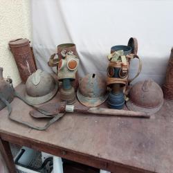 Masque à gaz et casque