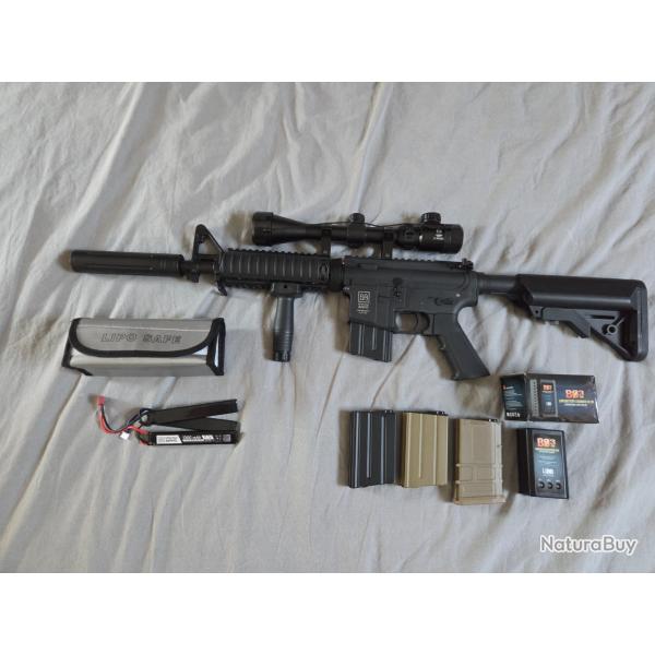 Rplique airsoft Specna Arms SA-C04 DMR AEG - Full Upgrades, Lunette Theta, Slong, Gate, Poigne