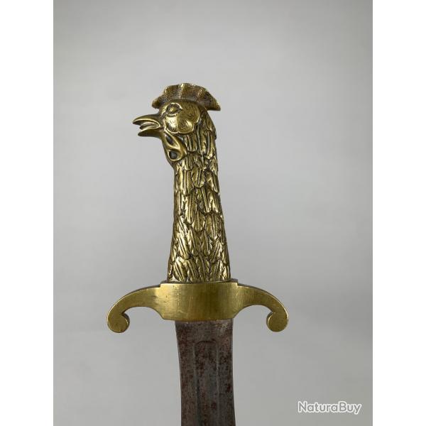 Glaive de la Garde constitutionnelle du Roi Au Coq Epoque Revolutionnaire XVIIIeme Siecle
