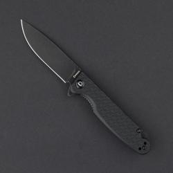 Couteau Daggerr Dopey DL Lame Acier 8Cr14MoV Blk Manche Black FRN Linerlock DGRDPMBKBW