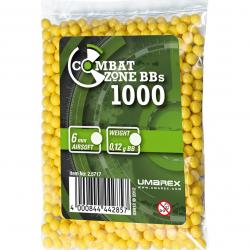 Munition Airsoft Combat Zone Billes jaunes CAL.6mm X1000