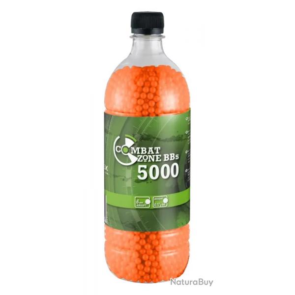 Munition Airsoft Combat Zone Billes oranges CAL.6mm X5000