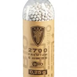 Munition Airsoft Elite Force Billes Bio blanches CAL.6mm X2700 0,25G