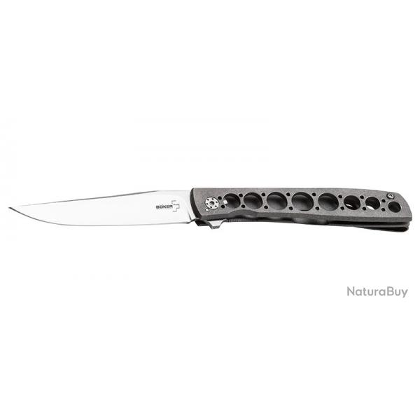 Boker Couteau Urban Trapper - Lame 87mm - Manche Titane - Clip