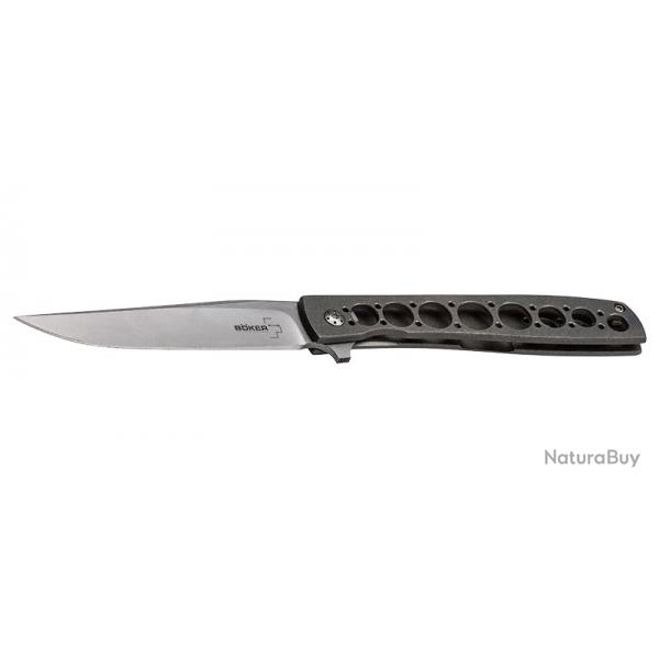 Boker Couteau Urban Trapper Grand - Lame 97mm - Manche Titane - Clip