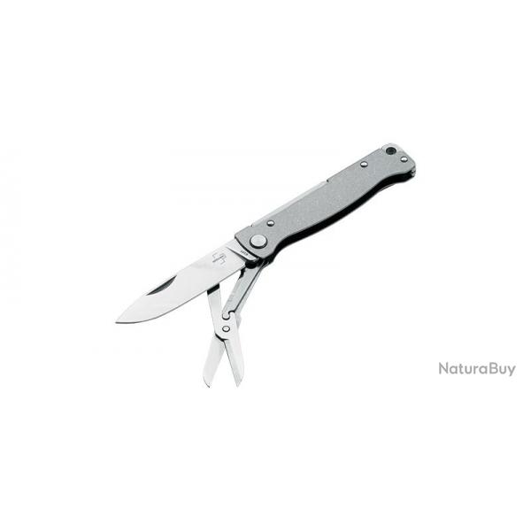 Boker Couteau Atlas Multi SW gen 2 - Lame 67mm - Manche Acier - Clip