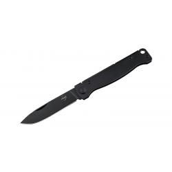 Boker Couteau Atlas All Black - Lame 67mm - Manche Acier - Clip