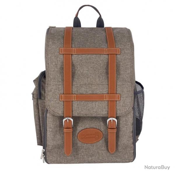 Sac  dos pique-nique isotherme - 4 personnes - marron
