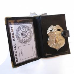 Plaque police light house service avec cuir bo 104