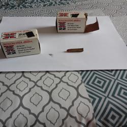 2 boîtes de 50 cartouches cal 22 mag