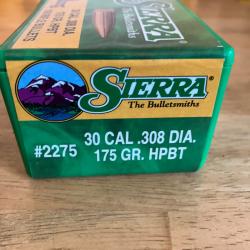 100 ogives Sierra Matchking .308-175grs #2275