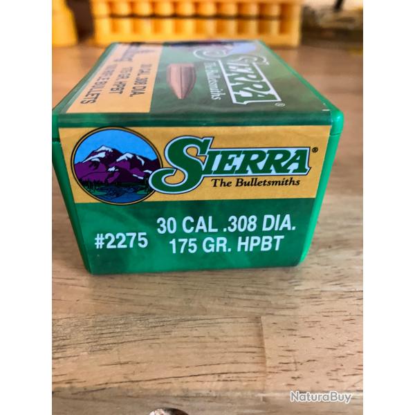 100 ogives Sierra Matchking .308-175grs #2275