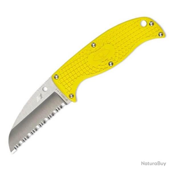 Couteau fixe dent Spyderco "ENUFF SALT" milieu marin FB31SYL