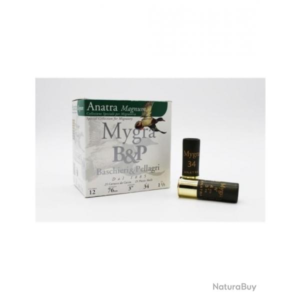 Cartouches B&P Mygra Anatra Magnum HV 34g BJ - Cal. 12 x2 boites