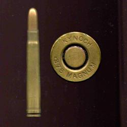 .375 H&H Magnum - marquage :  KYNOCH .375 MAGNUM  - balle cuivre pointe arrondie