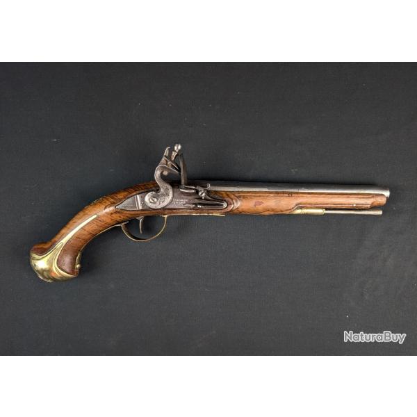 Pistolet  silex officier XVIIIeme Belorde  Paris