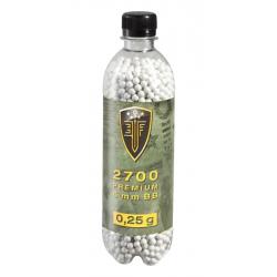 Munition airsoft Elite Force Billes blanches CAL.6mm X2700 0,25g