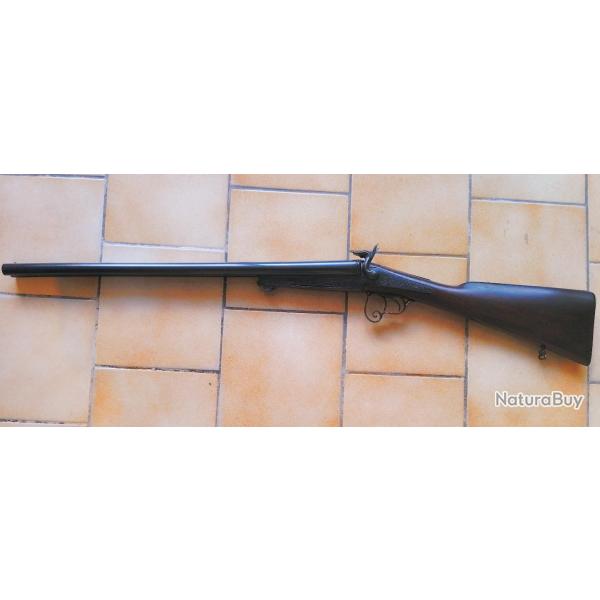 Fusil juxtapos  broches  chiens extrieurs du type Lefaucheux calibre 16 grav en trs bel tat