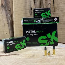 Munitions 22LR - SK Pistol Match - Boite de 500 cartouches