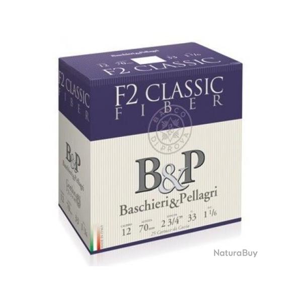 Cartouches B&P F2 Classic Fiber 33g BG - Cal. 12 x2 boites