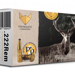 Boites de 20 cartouches Fox Bullet Fox classic Hunter 222rem 45gr