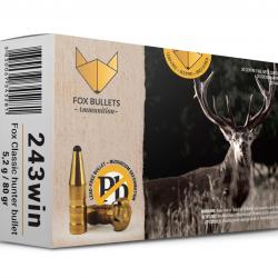Boites de 20 cartouches Fox Bullet Fox classic Hunter cal.243WIN 80gr