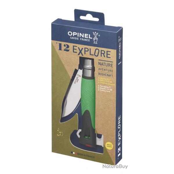 Opinel N12 Explore Vert Avec Tire tique