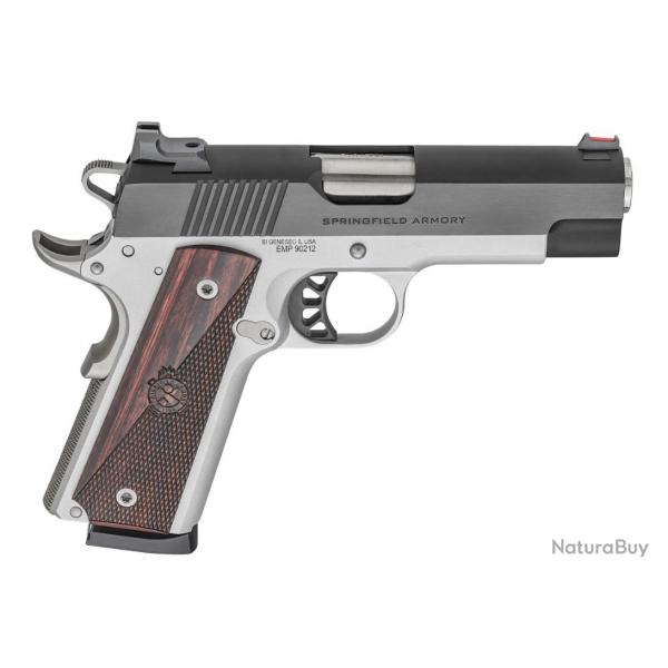 Pistolet SPRINGFIELD ARMORY 1911 Ronin EMP Calibre .9x19 Canon 4'' Aluminium bleu satin