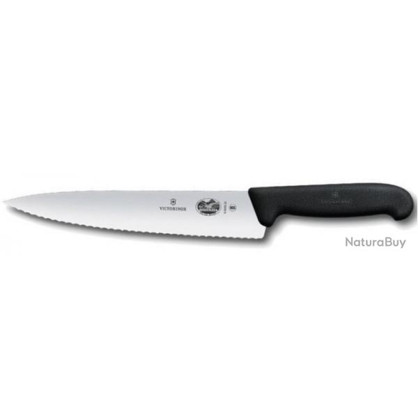 5.2033.22 Couteau  dcouper  dents Victorinox Fibrox 22cm