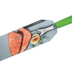 5.2103.15L4B vert Fourchette à découper 15 cm Victorinox swiss classic sur carte