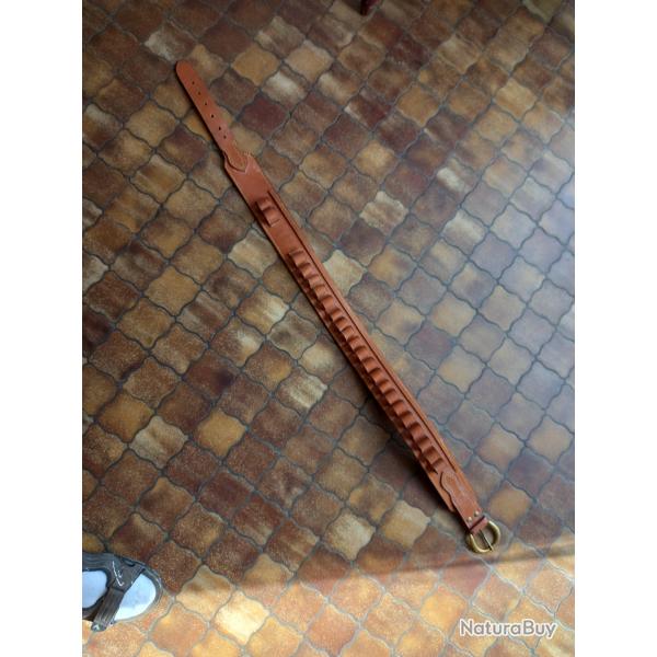ceinture cuir old west pour cartouche de chasse