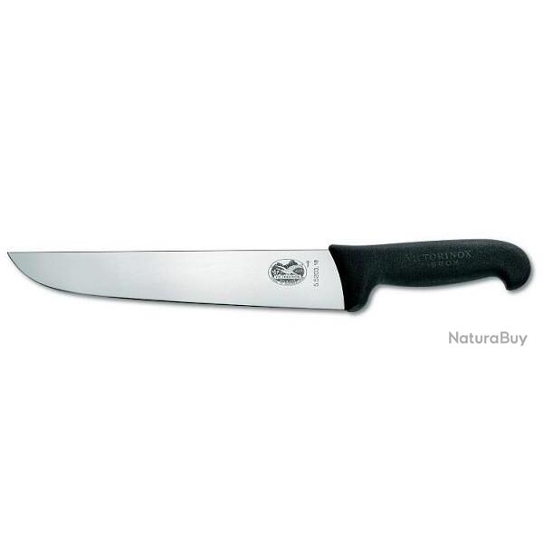 5.5203.23 Couteau de boucher 23 cm Victorinox manche Noir