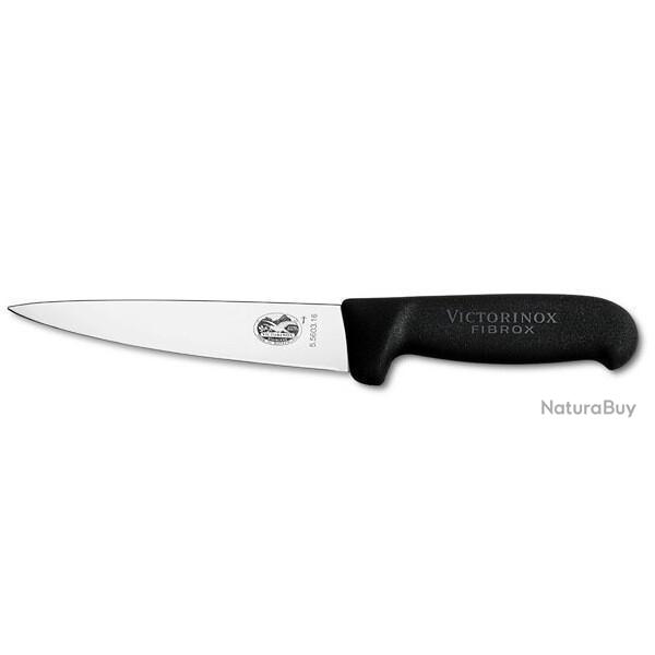 5.5603.16 Couteau  saigner 16 cm Victorinox manche noir
