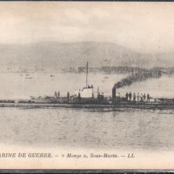 CPA -Marine de Guerre - " Monge " Sous-Marin  N°1499