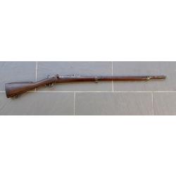 JOLI FUSIL CHASSEPOT 1866 INFANTERIE  1er MODÈLE , FABRICATION CAHEN - LYON , CANON MIROIR , COMPLET