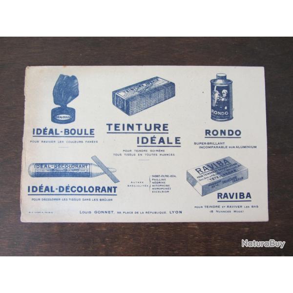 Buvard teinture idale 1940