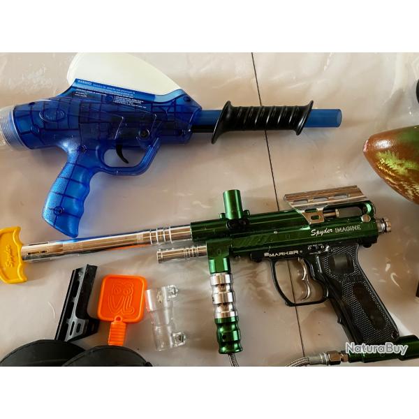 Pistolets paintball et accessoires
