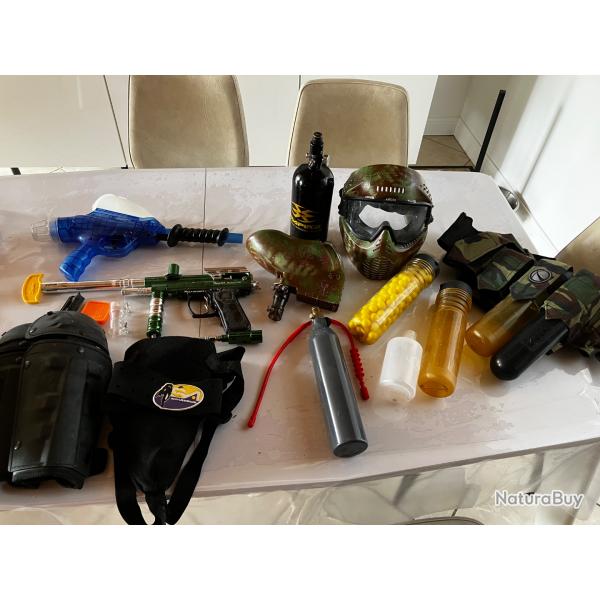 Pistolets paintball et accessoires