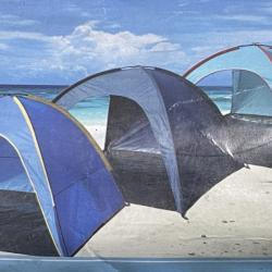 TOILE DE TENTE DE PLAGE