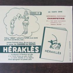 Buvard publicitaire Héraklès "Henri IV" 1960