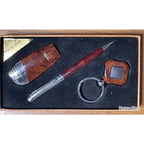 COFFRET STYLO BRIQUET PORTE CLE