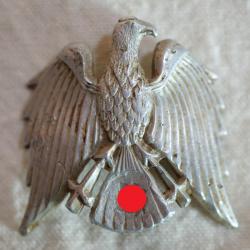 +++++ RARE Insigne inconnu de coiffure allemande sans attache WWII OUB25INS001